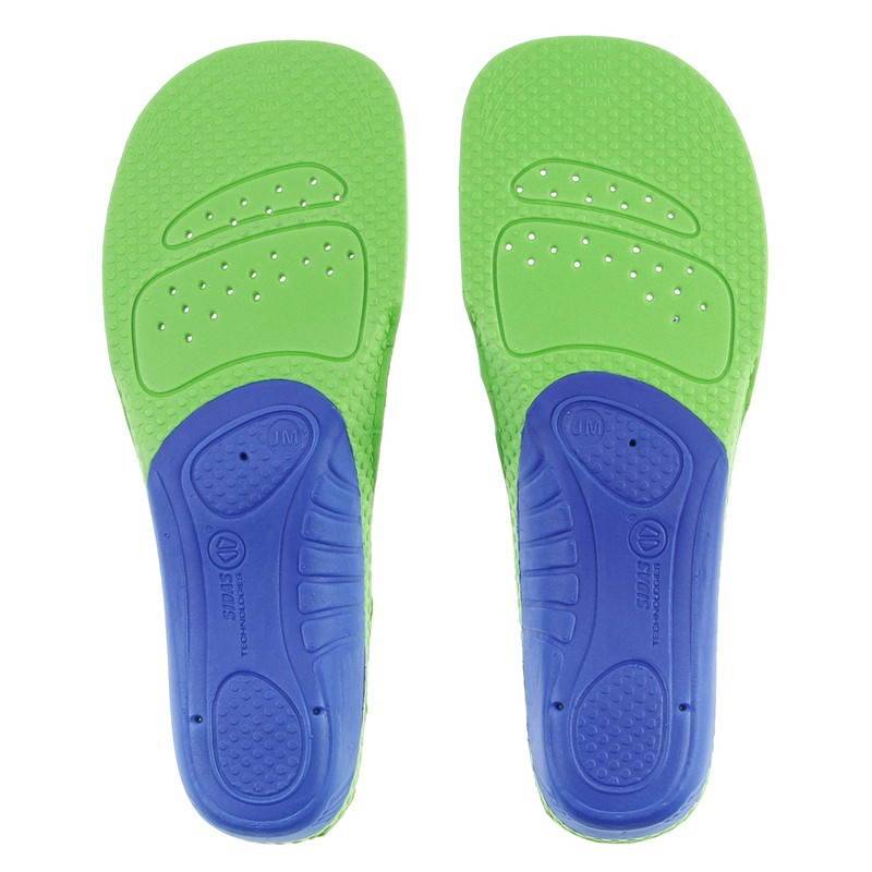 SIDAS Comfort Junior 2017 310896103 Insole, Blue x Green, 8.1