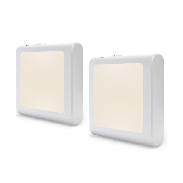 Luz nocturna LED regulable con sensor automático de atardecer al
