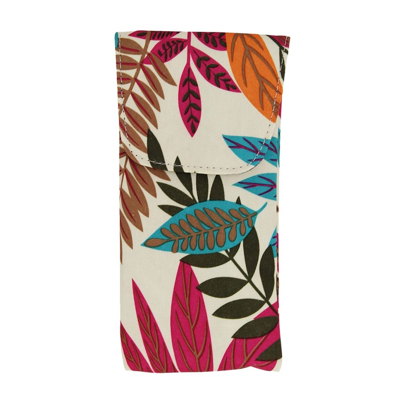 2 Pack Fabric Eyeglass Case Top Closure, Slip In Eyeglass