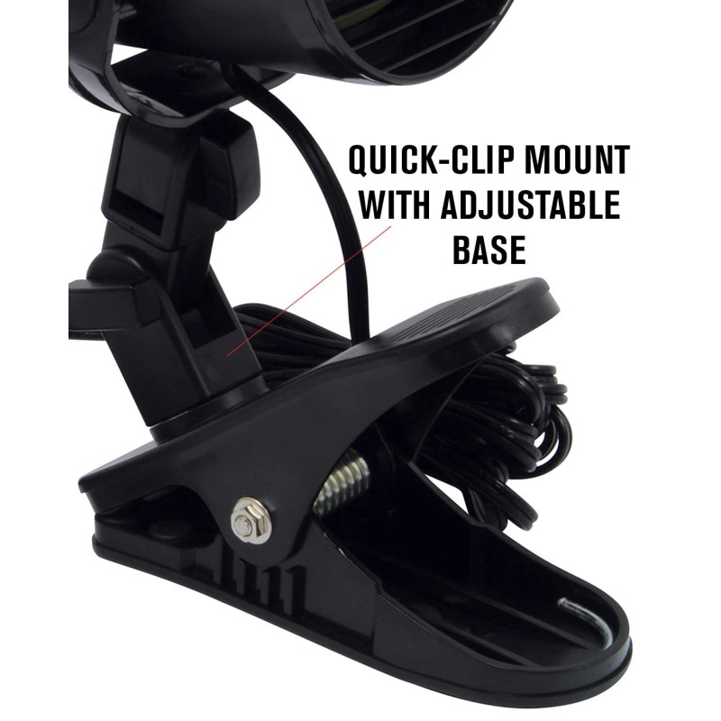 RoadPro RPSC-857 12-Volt Tornado Fan with Clip