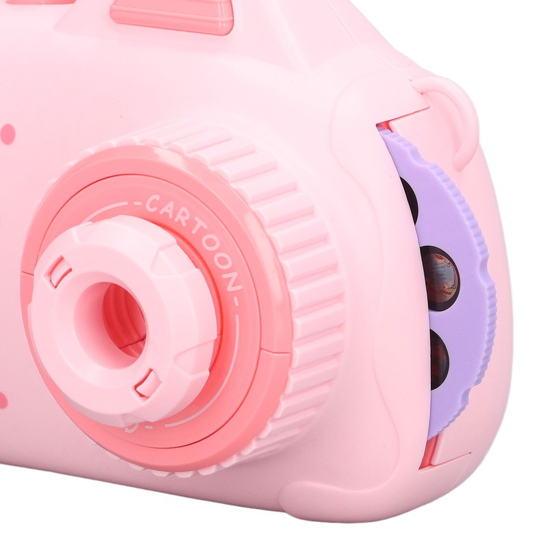 Kids Music Camera Pink Cute Adjustable Puzzle Kids Cartoon Projection