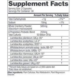 up4 up4 Probiotic Supplement for Women, Vaginal, Digestive and Immune Support, 50 Billion CFUs Guaranteed, Non-GMO, Gluten Free, Soy Free, Vegan, 60 Count