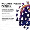 SECOGM Wooden Puzzles for Adults - Eagle Wooden Jigsaw Puzzles