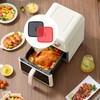 2 Stück Silikonmatte, Backmatte in Fritteuse, quadratisch, wiederverwendbar, mit Antihaft-Öl-Abweiter,