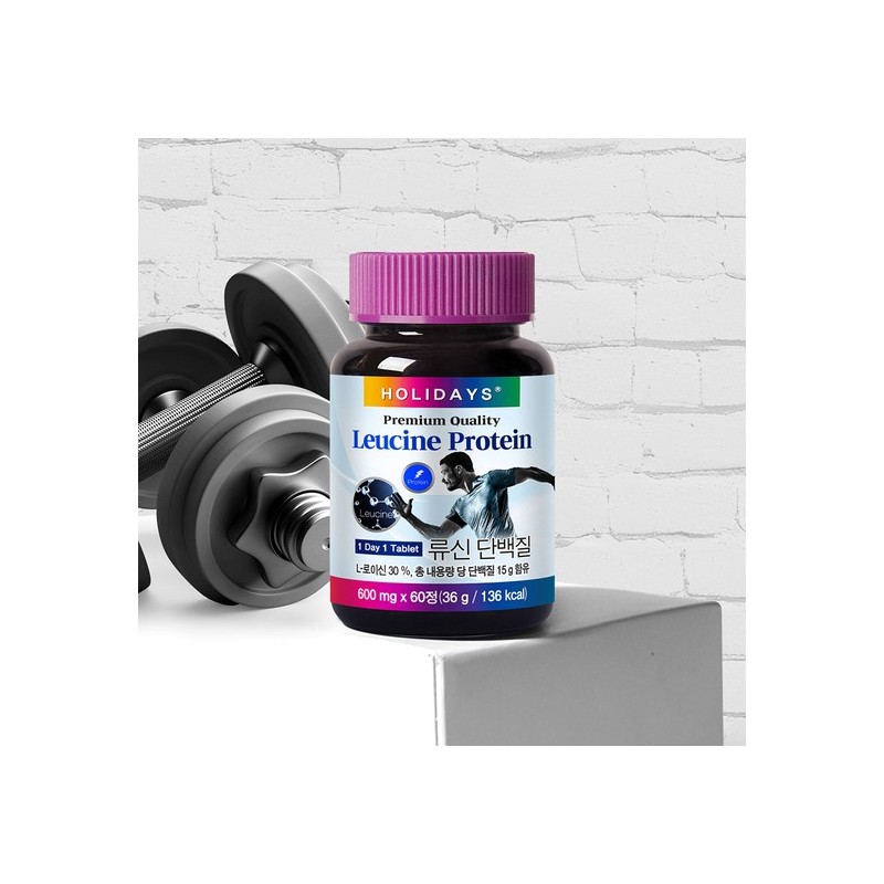 Holidays Leucine Protein Tablets 60 Tablets, 4 Bottles (Total 8-Month