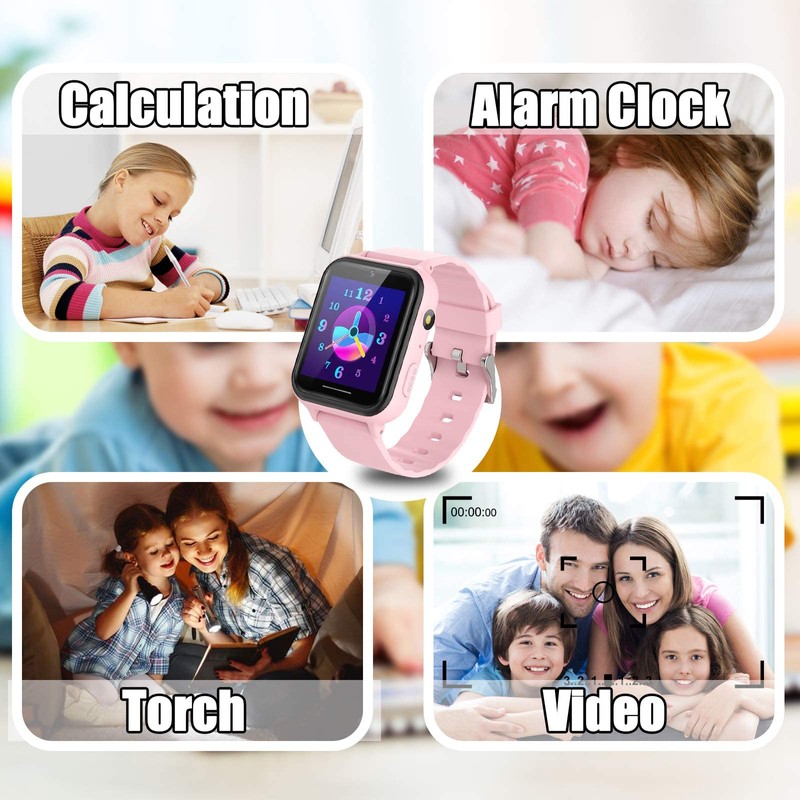 PTHTECHUS Smart Watch for Kids - Boys Girls Smartwatch with