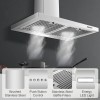 Zomagas Range Hood 30inch, Wall Mount Range Hood Ducted/Ductles