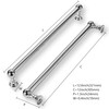 khtumeware 5 Pack 12 Inch Hole Center Polished Chrome Cabinet