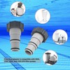 HongFuFu 4 Pack Pool Hose Adapter with 4 PCS Clamps,