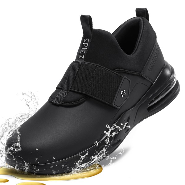 SPlEZ Waterproof Work Shoes for Men & Women, Non-Slip, Oil-Resistant