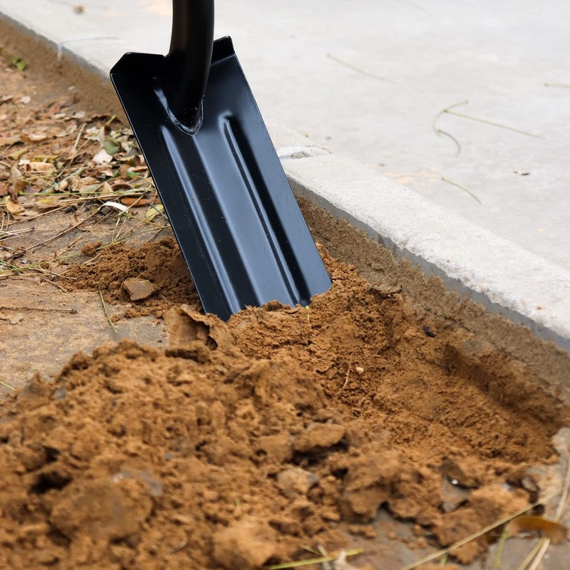 VNIMTI Trench Shovel for Digging, 4-Inch Trenching Shovel with Fiberglass