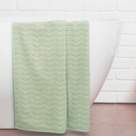 Alusa Home Ultra Soft & Stylish 700 GSM Luxury Bath Sheets | Pack of 2 | Extra Large 35x70 Inches | 100% Zero-Twist, Long-Staple Cotton | Remarkably Absorbent (Eucalyptus Green)