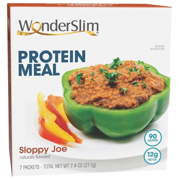 WonderSlim Protein Meal, Sloppy Joe Mix, 90 Calories, 12g Protein (7ct)