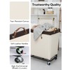 StorageWorks 320L Laundry Basket with Wheels, Extra Large Rolling Hampers