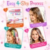 Hair Chalk Set for Girls, 6 Colour Pads with Applicator,