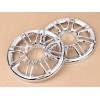 Unbranded 2X Chrome Round 3D Rear Speaker Grill Cover For