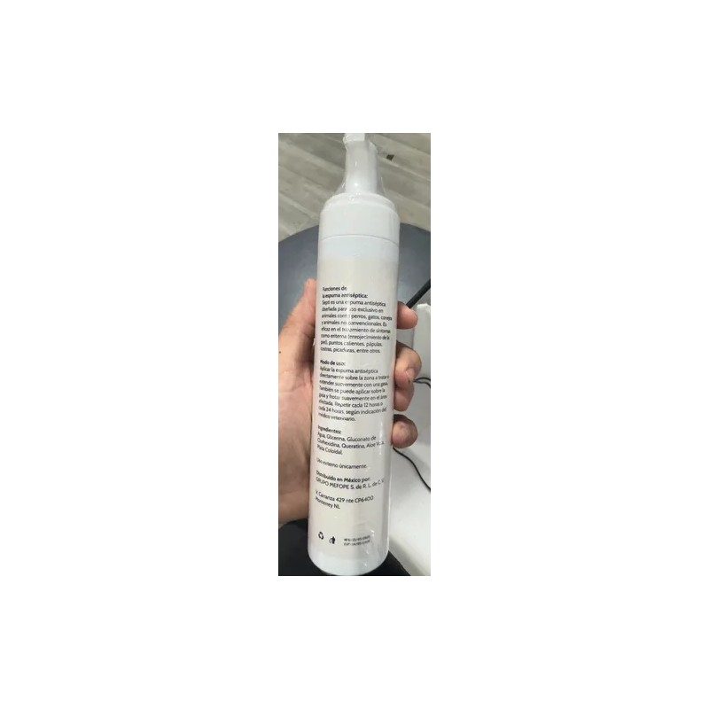 Espuma Antiseptica Para Heridas Y Baño En Seco Perro Y