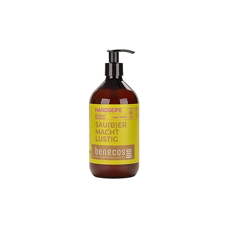 benecos Organic Hand Soap Organic Ginger + Organic Lemon Sau(B)