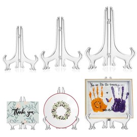 15PCS Plate Stand for Display, Plate Stand, Plate Stands, Plastic Easels Plate 3'', 5''and 7'' Display Stands, Folding Plate Holder, for Picture Holder, Display Plate Holder, Display Picture Frame