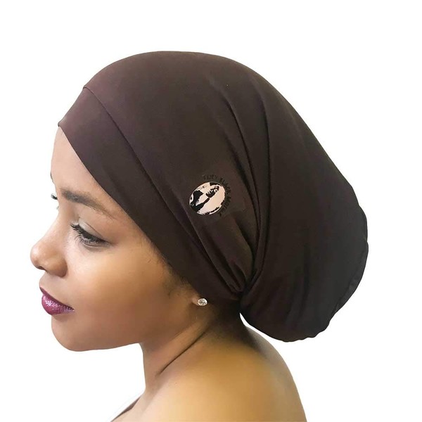 Fairy Black Mother Dreadlocks Locs Cap (Medium, Chocolate Brown)