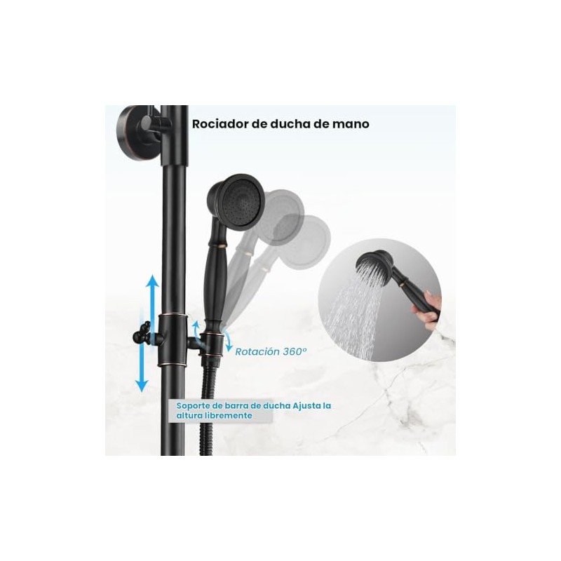 Sistema de Ducha para Baño 2 en 1 con Rociador