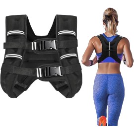 Outtsp Weighted Vest with Two Adjustment Straps for Men Women, 8lbs/12lbs/16l