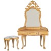 Melody Jane Dolls House Vanity Dressing Table & Stool Light