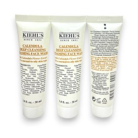 Kiehl's Deep Cleansing Foaming Face Wash (1fl.oz/30ml) Lot Of 3,As Seen In Pics