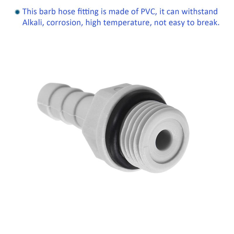 M METERXITY 5pcs Barb Hose Fitting PVC Pipe Connector for