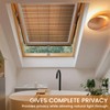 DKTIE Wooden Blinds Pattern Decorative Window Privacy Film, Sun Blocking