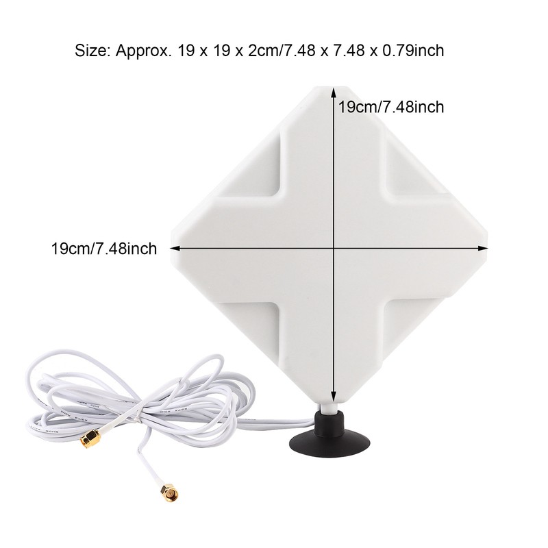Broadband Antenna Enhancer Signal Amplifier With SMA Interface 35dBi High