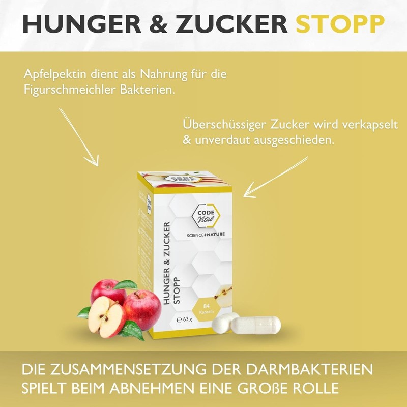 CODE VITAL Hunger & Sugar Stop I Prebiotic Fibre for