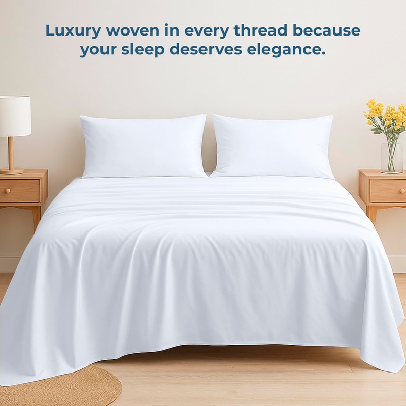 Royale Linens 100% Cotton Flat Sheets Only - Full Size