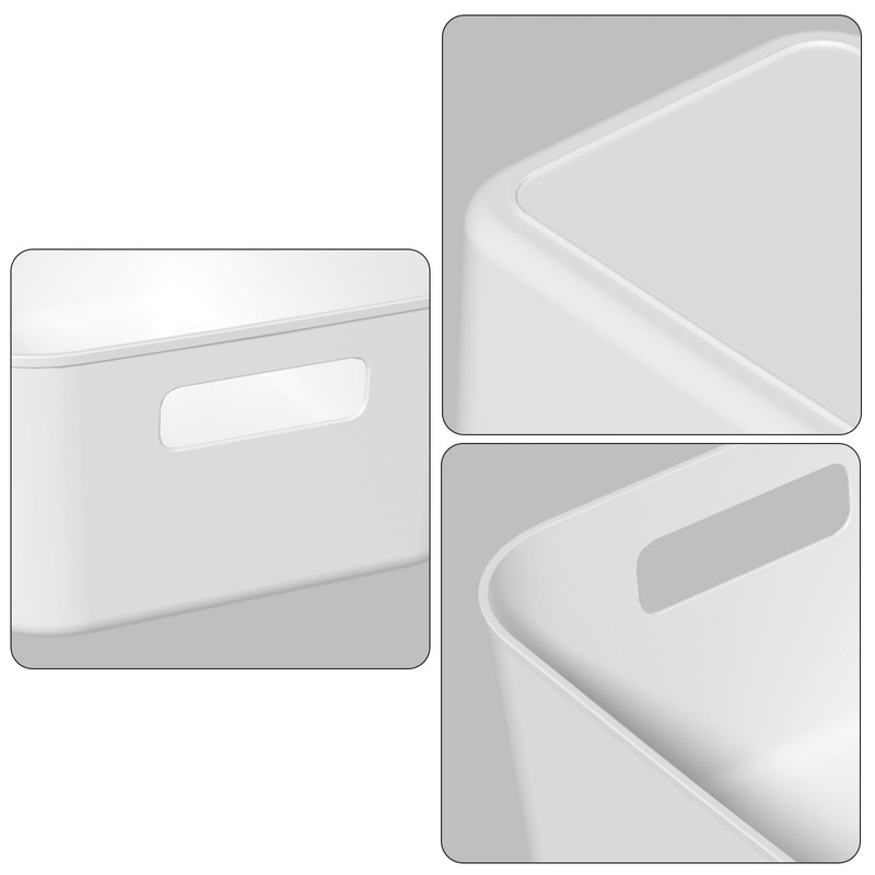 Dehouse Pack for 6 Plastic Storage Bins, Versatile Kitchen Pantry