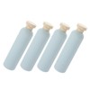 VICASKY 4pcs Refillable Travel Shampoo Bottles Conditioner Bottles Portable Pump