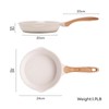 JEETEE 9.5 Inch Nonstick Frying Pan, Stone Coating Cookware, Nonstick