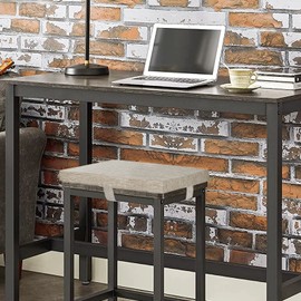 baibu Set of 2 Rectangle Bar Stool Cushions, Non-Slip Dining Bar Stool Cushion Pads Kitchen Bench Stool Cushions with Machine Washable Cover - 2 Cushions Only(Beige, 15.7×11.8×1.5in)