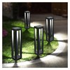 Solar Powered Outdoor Floor Lamp, Stainless Steel Solar Street Lights,