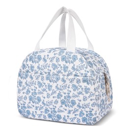 honitty Women's Cool Bag, Lunch Bag with Large Capacity, Portable Cool Bag, Foldable Lunch Bag for Office, Picnic, Travel