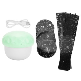 Mini Mushroom shape Night Light 3 Colors Ambient Lighting Projection Lamp for Bedroom Decoration(Green )