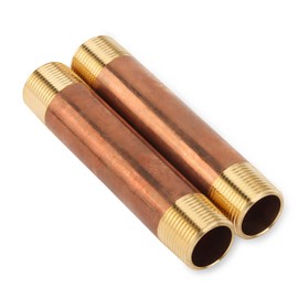 'Brass Fitting Nipple x 3/4 NPT Male