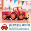 Battat- Wonder Wheels- Red Toy Tractor And Trailer – Farm