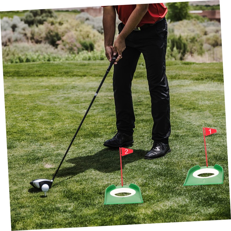 KOMBIUDA Regulation Size Golf Hole Cup Set 3 Putters for