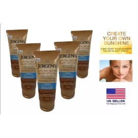 Jergens Natural Glow +Firming Daily Moisturizer Travel Size (60 ml) | Pack of 6