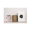 Maishijie 2 x Heavy Duty Cotton Linen Laundry Bags (Love)