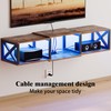 NinPeen Floating TV Stand with Power Outlets,Wall-Mounted Entertainment Console with