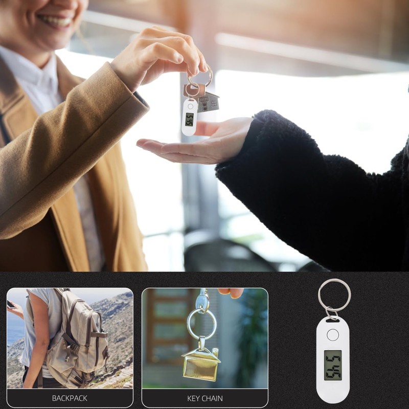 iplusmile Keychain Watch - Multifunctional Electronic Pocket Watch - Digital