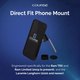 Course Motorsports Direct Fit Phone Mount | MagSafe Compatible | Car Phone Holder | Compatible with Ram TRX Ram Limited (2019–Present) Laramie Longhorn (2020+) – Non Charging Left Side