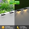 Eyrosa Solar Deck Lights 8 Pack, Solar Lights Outdoor Waterproof