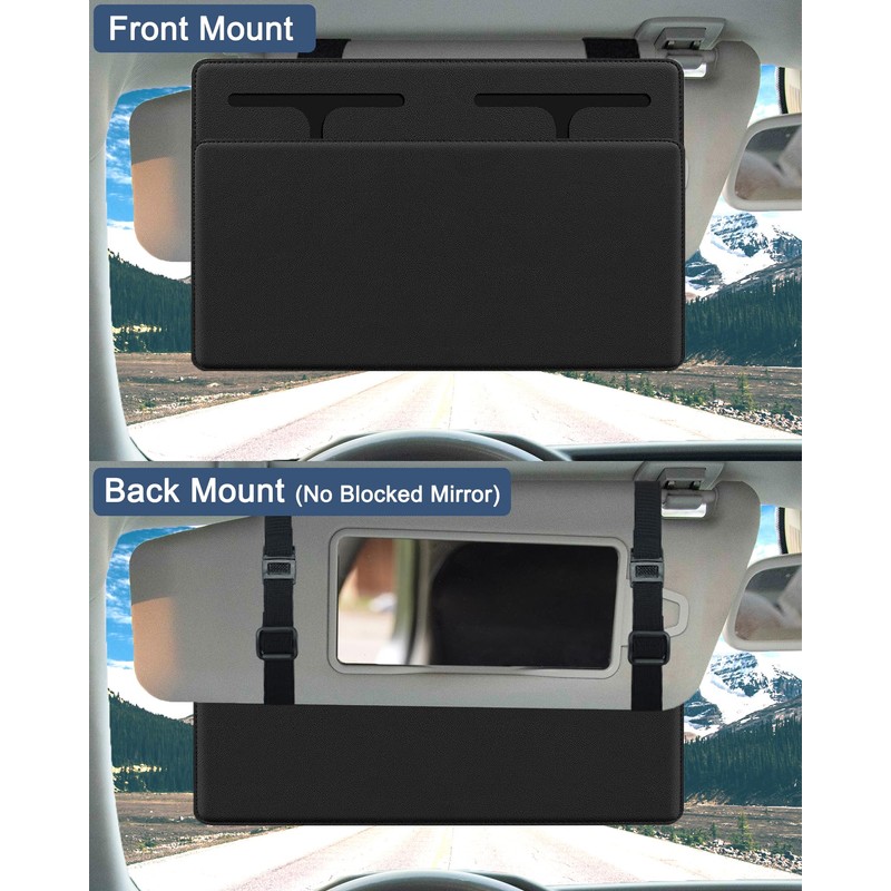 NAZZO Sun Visor Extender for Car, Visor Sunshade Sun Blocker
